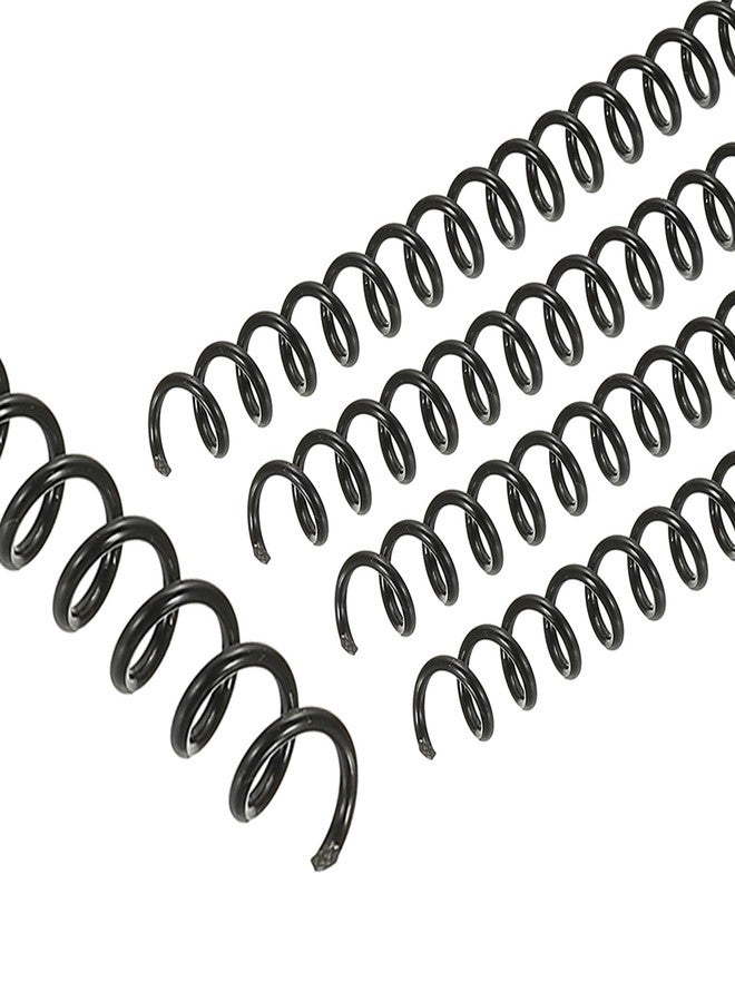 PATIKIL 8mm(5/16") Plastic Spiral Binding Coils, 20 Pcs Binding Spirals 40 Sheet Capacity 3:1 Pitch Binding Spirals for Binding Paper Sheets, Black - Image 1